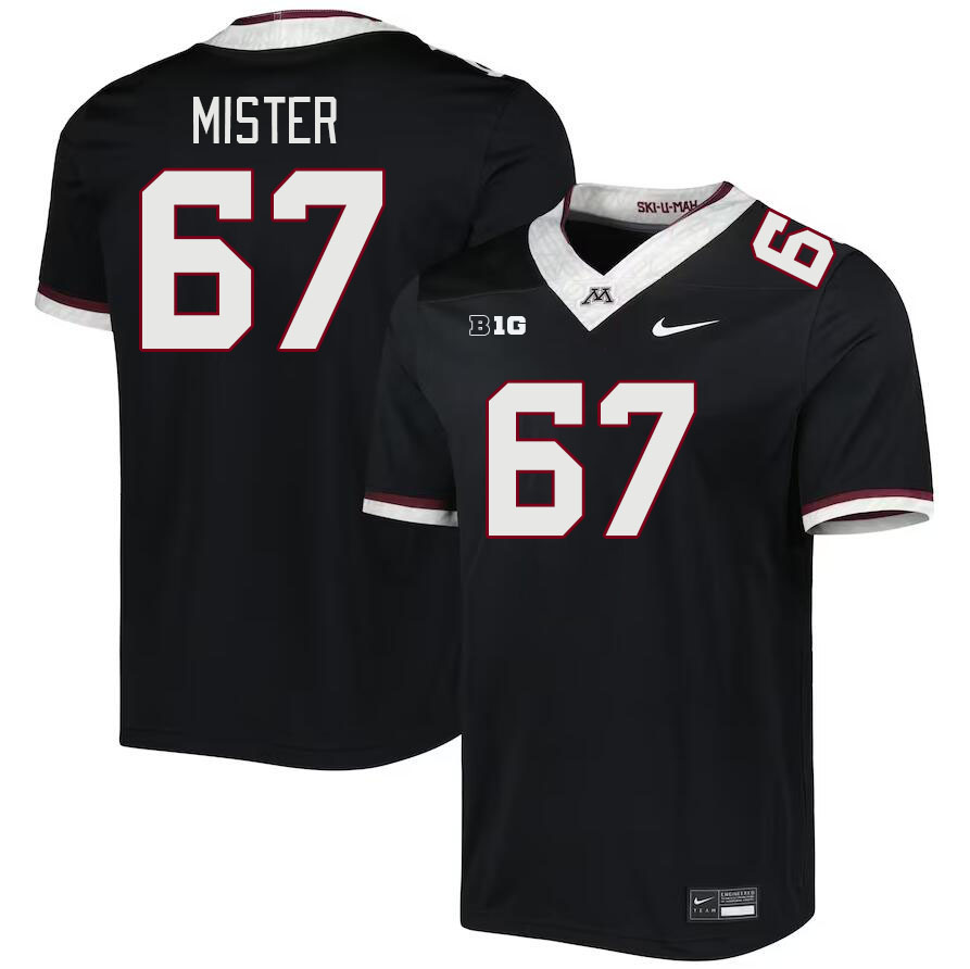 Men #67 De'Eric Mister Minnesota Golden Gophers College Football Jerseys Stitched Sale-Black - Click Image to Close